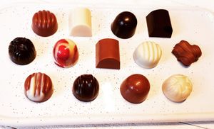 Flavors vary, often on a weekly basis. at Mosters Praliner in Malmo