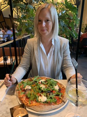 Pizza vegan at Maison Mathis in Hasselt