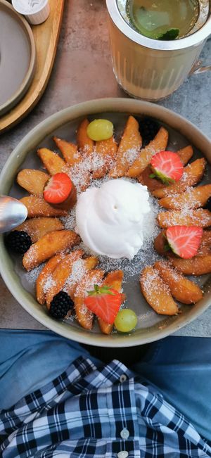 Gebakken appeltjes at Maison Mathis in Hasselt
