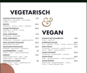 Big selection vegan and vegetarian food  at Maison Mathis in Hasselt