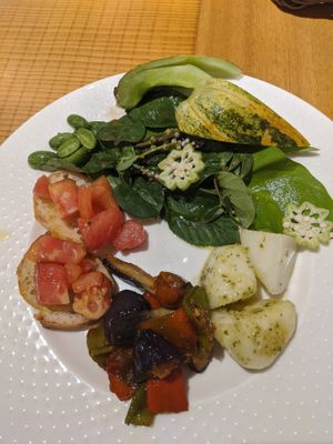 Organic vegetable platter at Cucina Salve in Chichibu