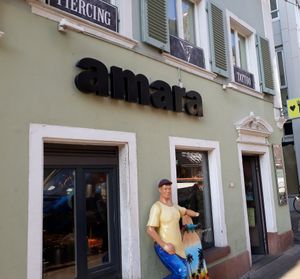 Outside at Amara in Freiburg