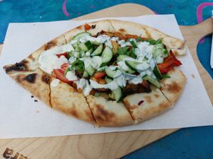 Vegan pide at Amara in Freiburg