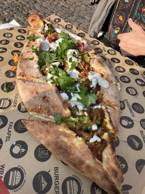 Vegan pide  at Amara in Freiburg