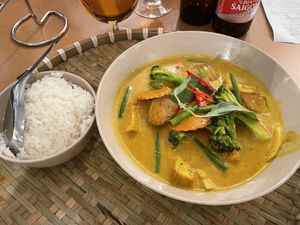 Yellow curry with tofu. Very tasty!   at Eatnam - Sankt Paulsgatan in Stockholm