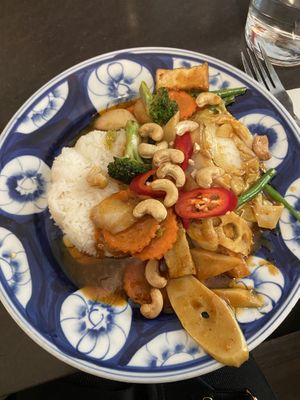 Tom Yam with tofu. Wayyy tastier than it looks   at Eatnam - Sankt Paulsgatan in Stockholm