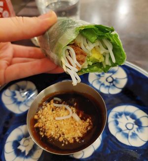 Fresh spring roll with tofu and avocado. at Eatnam - Sankt Paulsgatan in Stockholm