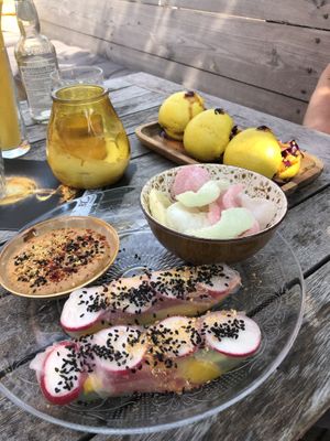 Rice paper rolls vegan at eetcafé MAÏS in Zutphen