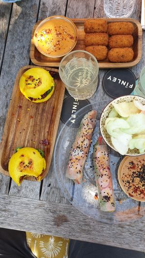 Bao buns, summer rolls and croquettes. Was good! at eetcafé MAÏS in Zutphen