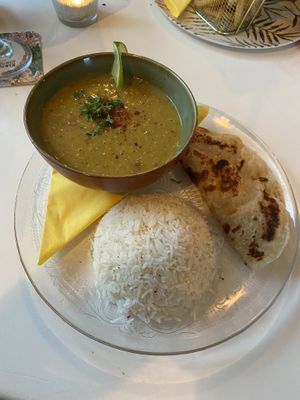 Curry (the naan was delicious)  at eetcafé MAÏS in Zutphen