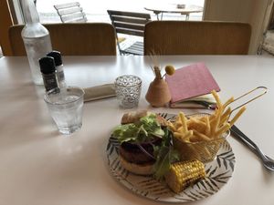 Beyond meat burger - was delicious! at eetcafé MAÏS in Zutphen