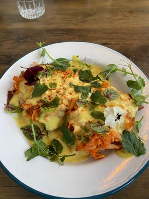 Kimchi brunch !! at The Hedgerow Hound in Plymouth