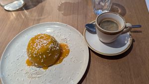 Panna cotta at Kisimul Cafe in Isle Of Barra