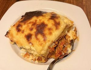 Moussaka at Blooming Cactus in Lanzarote