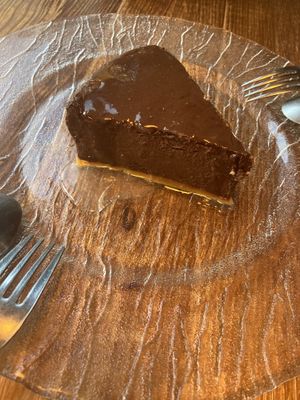 Choc dessert - with lime syrup   at Blooming Cactus in Lanzarote