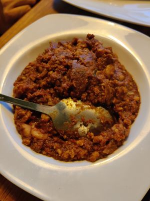 Chili sin carne at Blooming Cactus in Lanzarote