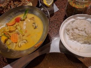 Kokos Curry mit Reis at Xin Chao in Goerlitz