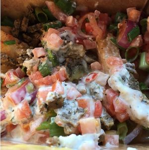 Greek Fries at Odd Burger in Windsor