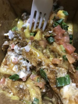 Fries Supreme - great flavours, cheese sauce is awesome!  at Odd Burger in Windsor