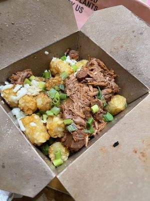bbq jackfruit taters   at Odd Burger in Windsor