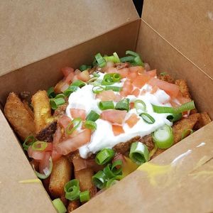 Fries supreme at Odd Burger in Windsor