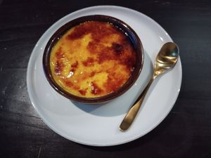 𝘾𝙧𝙚̀𝙢𝙚 𝘽𝙧𝙪̂𝙡𝙚́𝙚 法式焦糖燉蛋 (Vegan Version) at Yau Veggie Bistro 游 in New Territories