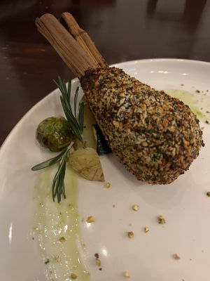 Carré d’agneau à la Provençale  at Yau Veggie Bistro 游 in New Territories