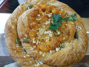 Vegan savory Esquites at Auspicious Baking Company in Savannah