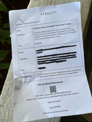 Promo 38% OFF for 2nd Item Only available for orders placed for 06:00 PM to 08:00 PM on Sun at Parklife in Kuala Lumpur