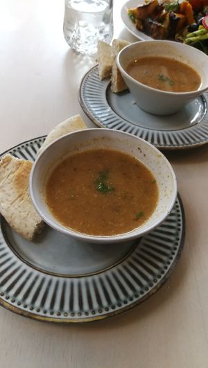 soup that comes with the set. they confirmed it was vegan for that day.  at Parklife in Kuala Lumpur