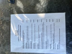 Lunch menu  at Ivanhoe Cafe in Kununurra