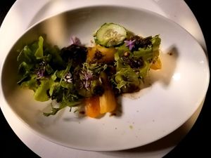 Heirloom tomatoes  at Restaurante Amores in Tecate