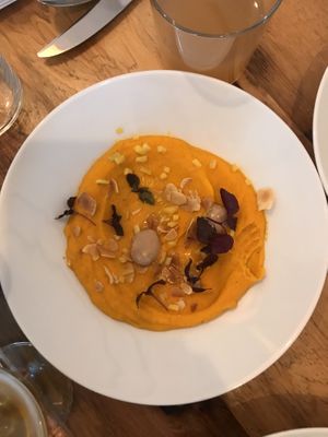 Carrot and ginger purée   at Tero in Brussels