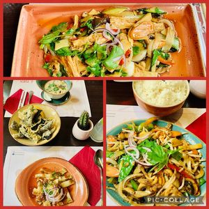 Alles vegan und sehr sehr lecker 😋  at Yuen Restaurant in Salzburg