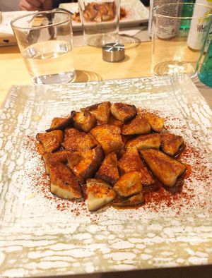 Shitake a la feria at El Petit Vegà d'en Pep i la Laura in Tavertet