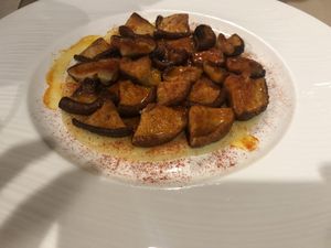 Shitake a la gallega  at El Petit Vegà d'en Pep i la Laura in Tavertet