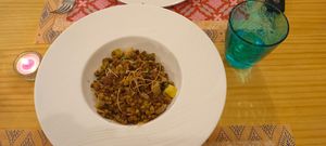 Llenties agredolces at El Petit Vegà d'en Pep i la Laura in Tavertet