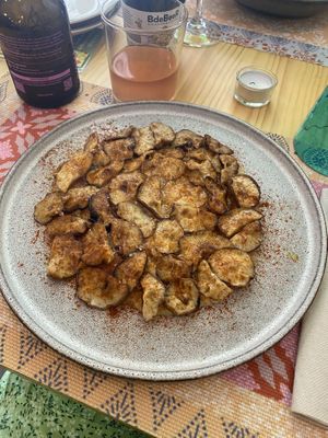 Shitake a la gallega  at El Petit Vegà d'en Pep i la Laura in Tavertet