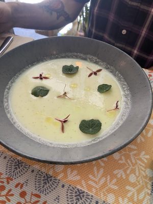 Sopa fría de melón  at El Petit Vegà d'en Pep i la Laura in Tavertet