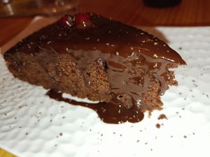 Pastís de xocolata at El Petit Vegà d'en Pep i la Laura in Tavertet