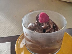 Mousse de xocolata i alvocat at El Petit Vegà d'en Pep i la Laura in Tavertet