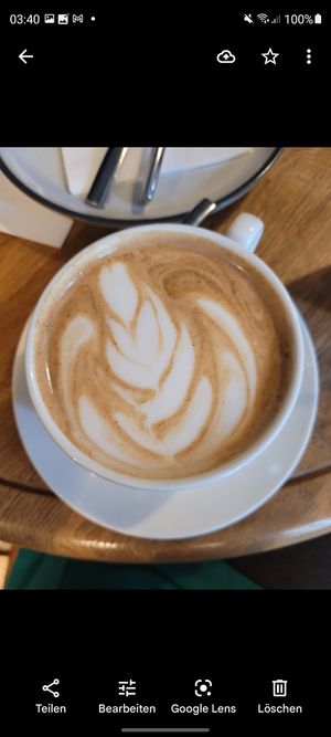 chai latte with oat milk at SmetanaQ Cafe & Bistro in Prague