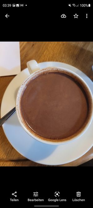 hot chocolate with oat milk at SmetanaQ Cafe & Bistro in Prague