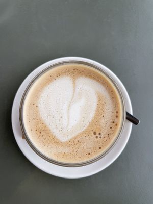 Coffee (no surcharge for plant based milk!)  at DeDAKKAS in Haarlem