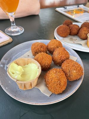 Lentil bitterballen   at DeDAKKAS in Haarlem