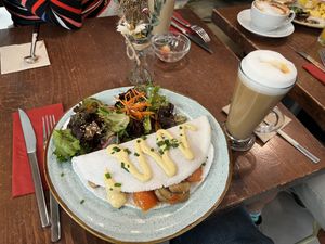 Tapioca with grilled vegetables   at Mil Sabores in Lisbon