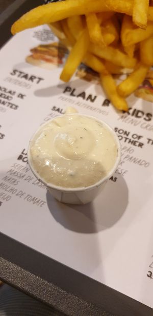 Their homemade vegan mayo with herbs at Mother Burger - Amoreiras in Lisbon