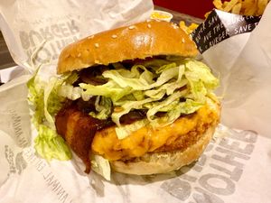 Smokey Bacon & Cheese Burger.  at Mother Burger - Amoreiras in Lisbon