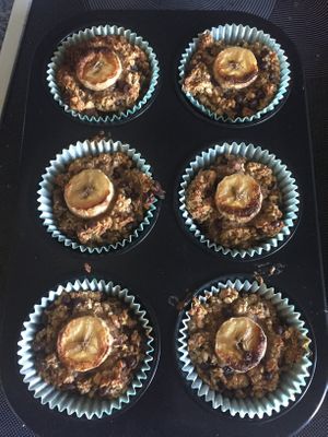 winter banana cupcakes at Végés en Herbes in Beckerich