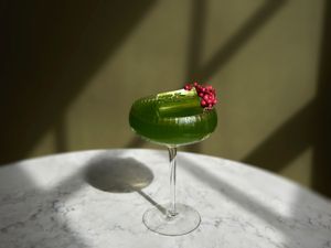 Holy Carrot innovative cocktails - The Green One at Holy Carrot in London